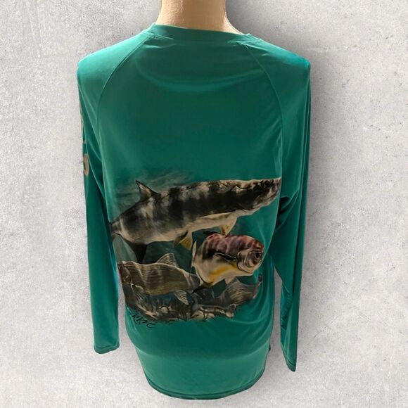 Bimini Bay Outfitters | Hook M' MEN'S LONG SLEEVE SHIRT Size Small S - Picture 4 of 4